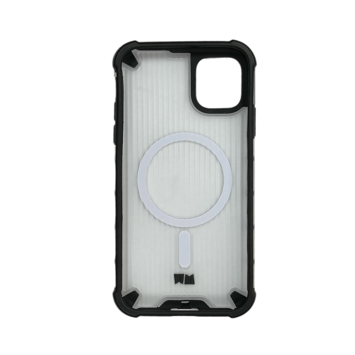 CARCASA FUNDA PARA IPHONE 11 MAGSAFE TRANSPARENTE BORDE NEGRO - 4