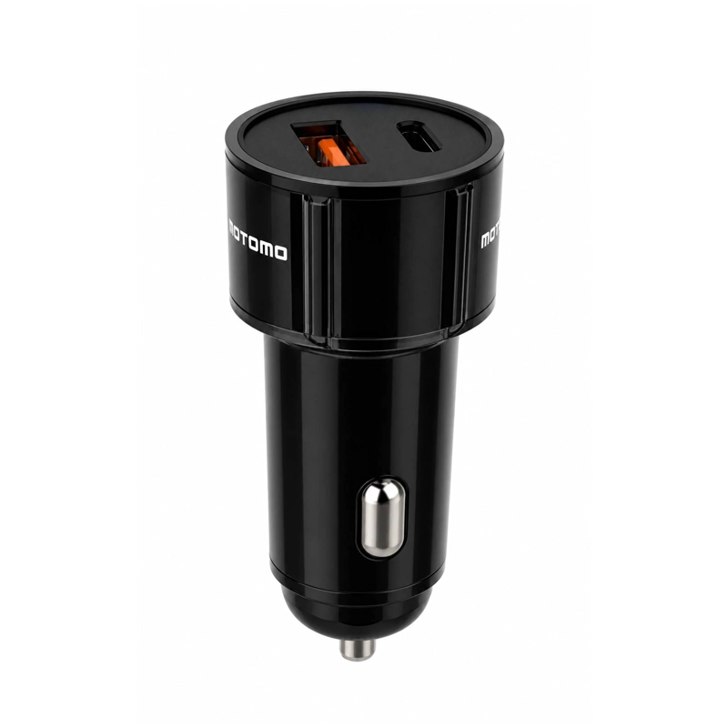 GENÉRICO CARGADOR DE AUTO DOBLE USB Y TYPO C CARGA RAPIDA 38W