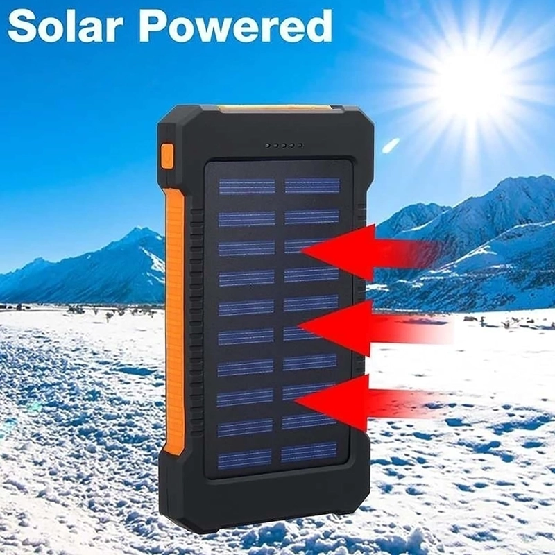 BATERIA EXTERNA CARGADOR PORTATIL POWERBANK 8.000MAH SOLAR - 2