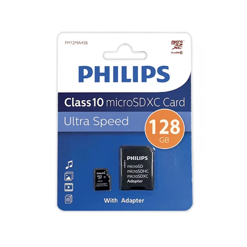 TARJETA MICRO PHILIPS MICRO SD 128GB CLASE 10 - 3