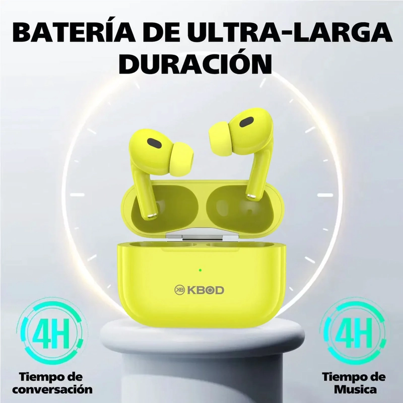 AUDIFONOS INALAMBRICO BLUETOOTH MANOS LIBRES TWSC4 AMARILLO - 3