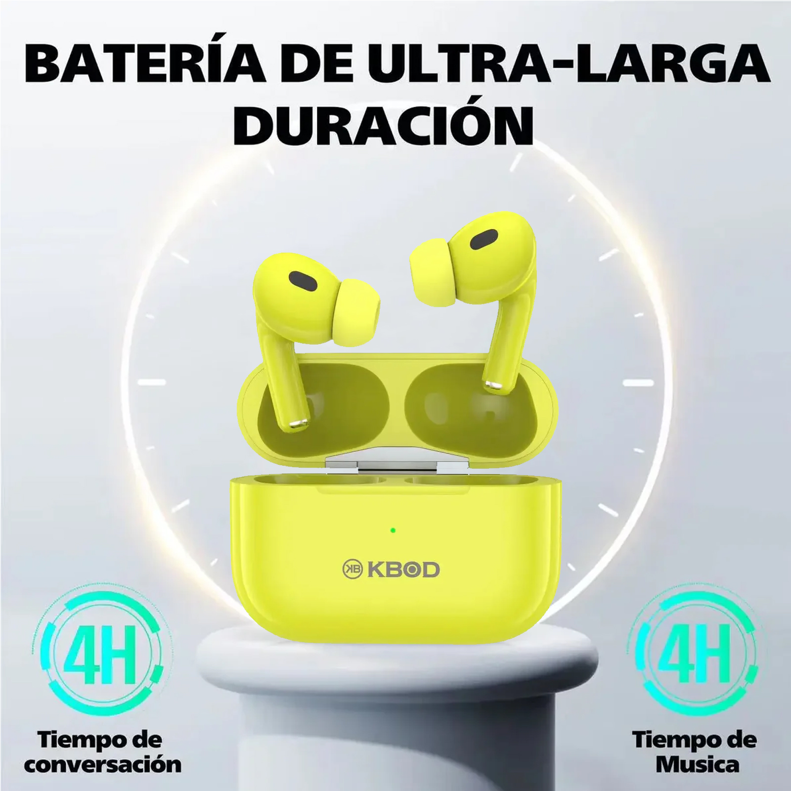 AUDIFONOS INALAMBRICO BLUETOOTH MANOS LIBRES TWSC4 AMARILLO - 3
