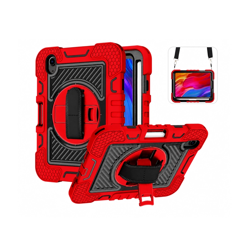 FUNDA CARCASA REFORZADA ANTI GOLPE IPAD 11TH GENE A16 2025 ROJO - 1