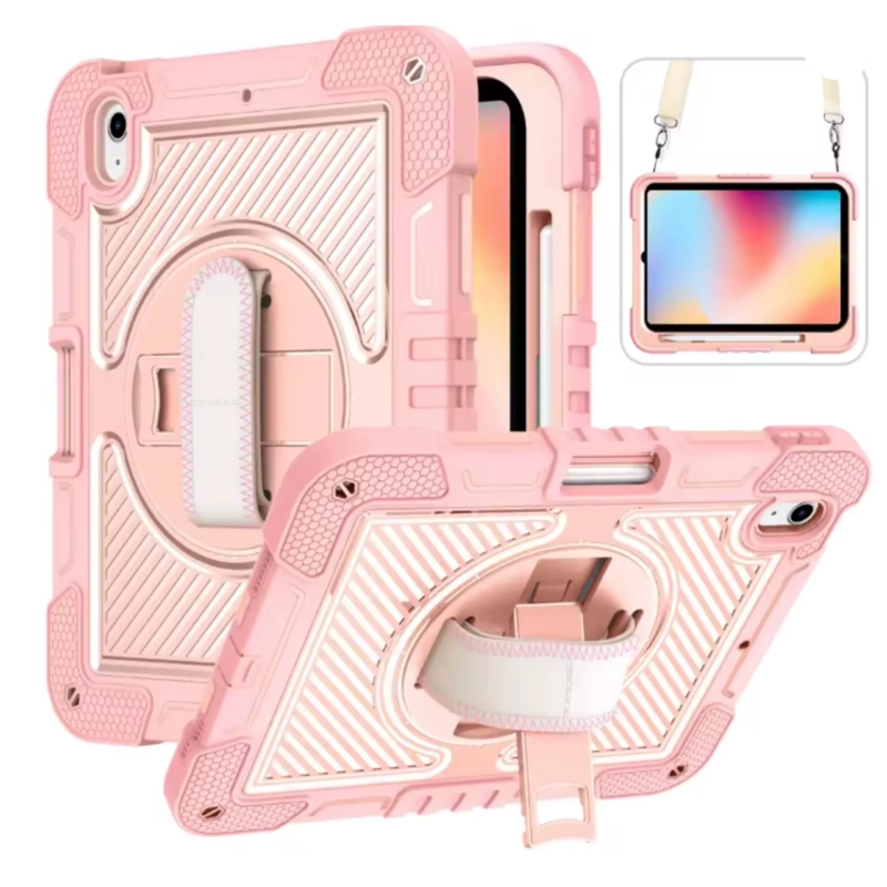 FUNDA CARCASA REFORZADA ANTIGOLPE COMPATIBLE CON IPAD 11TH A16 2025 ROSADO - 1