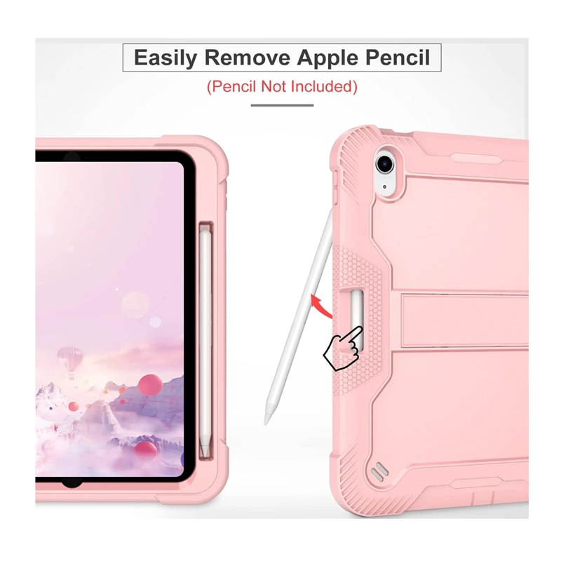 FUNDA CARCASA REFORZADA ANTI GOLPE 360 PARA IPAD 10.9 10MA 2022 ROJO - 6