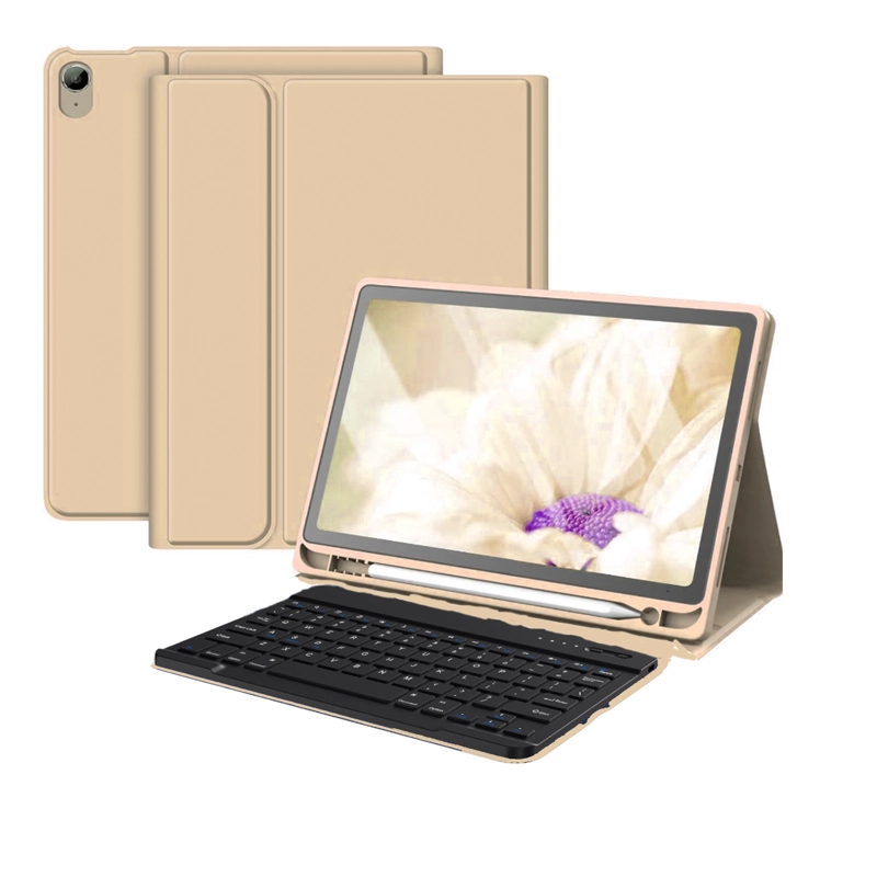 FUNDA CON TECLADO ESPAÑOL PARA IPAD AIR 13 M3 2025 DORADO - 1