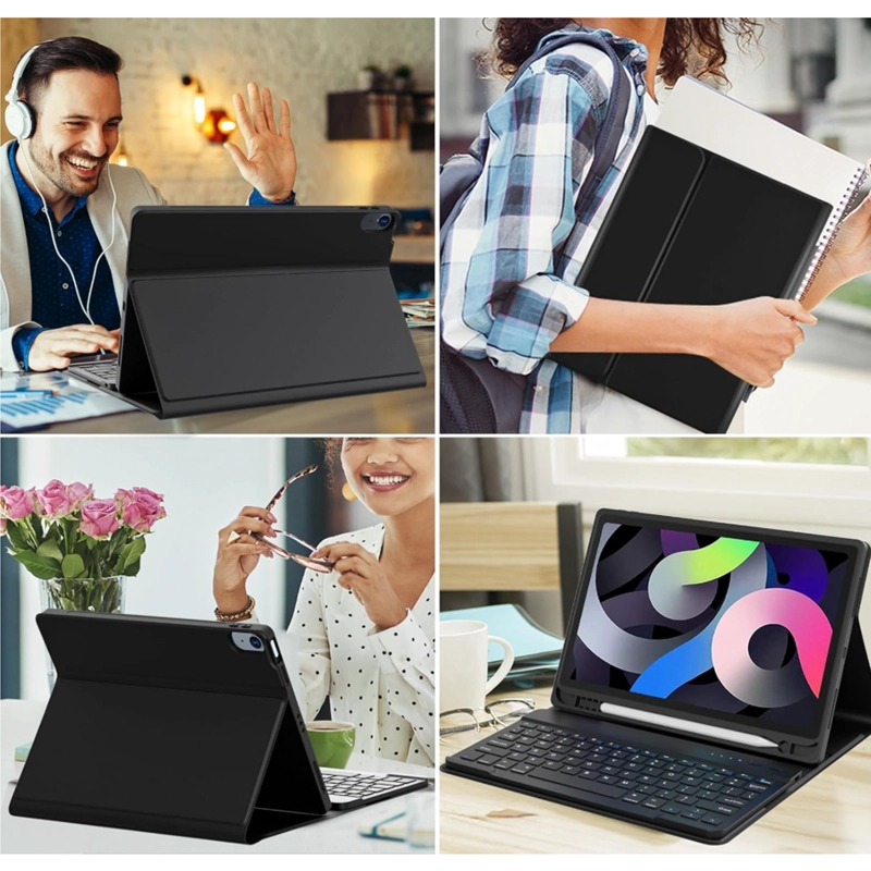 FUNDA CON TECLADO ESPAÑOL PARA IPAD AIR 13 M3 2025 DORADO - 6