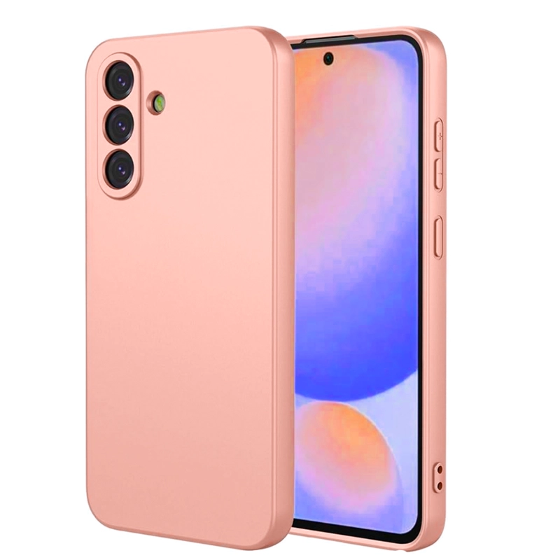 CARCASA FUNDA PARA SAMSUNG A56 GOMA ROSADO - 1