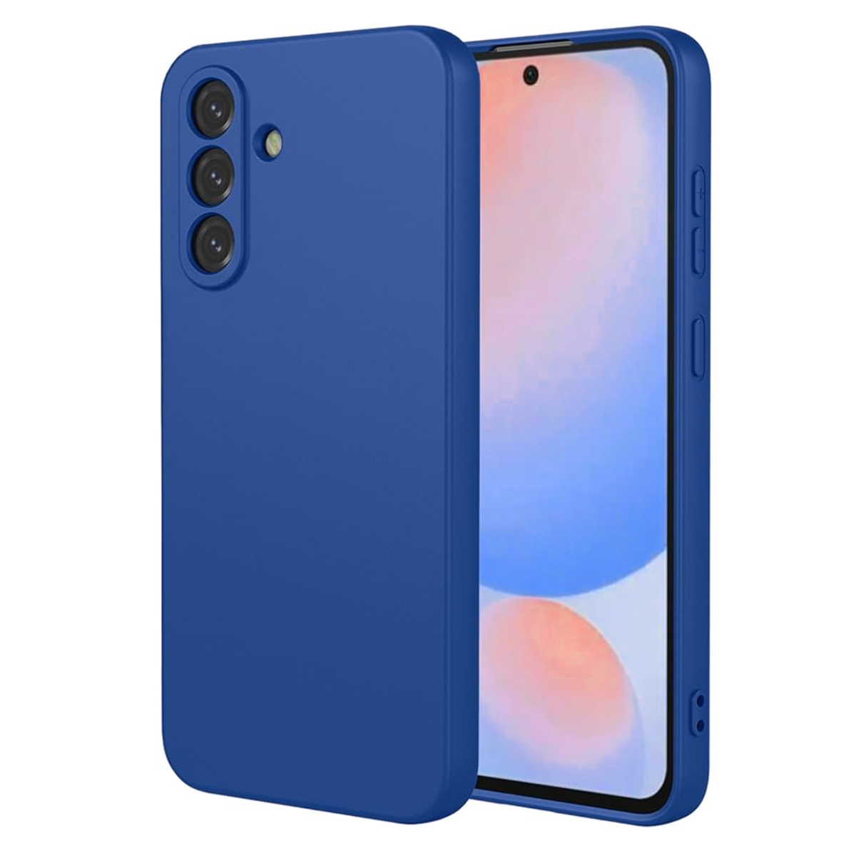 CARCASA FUNDA PARA SAMSUNG A56 GOMA AZUL - 1