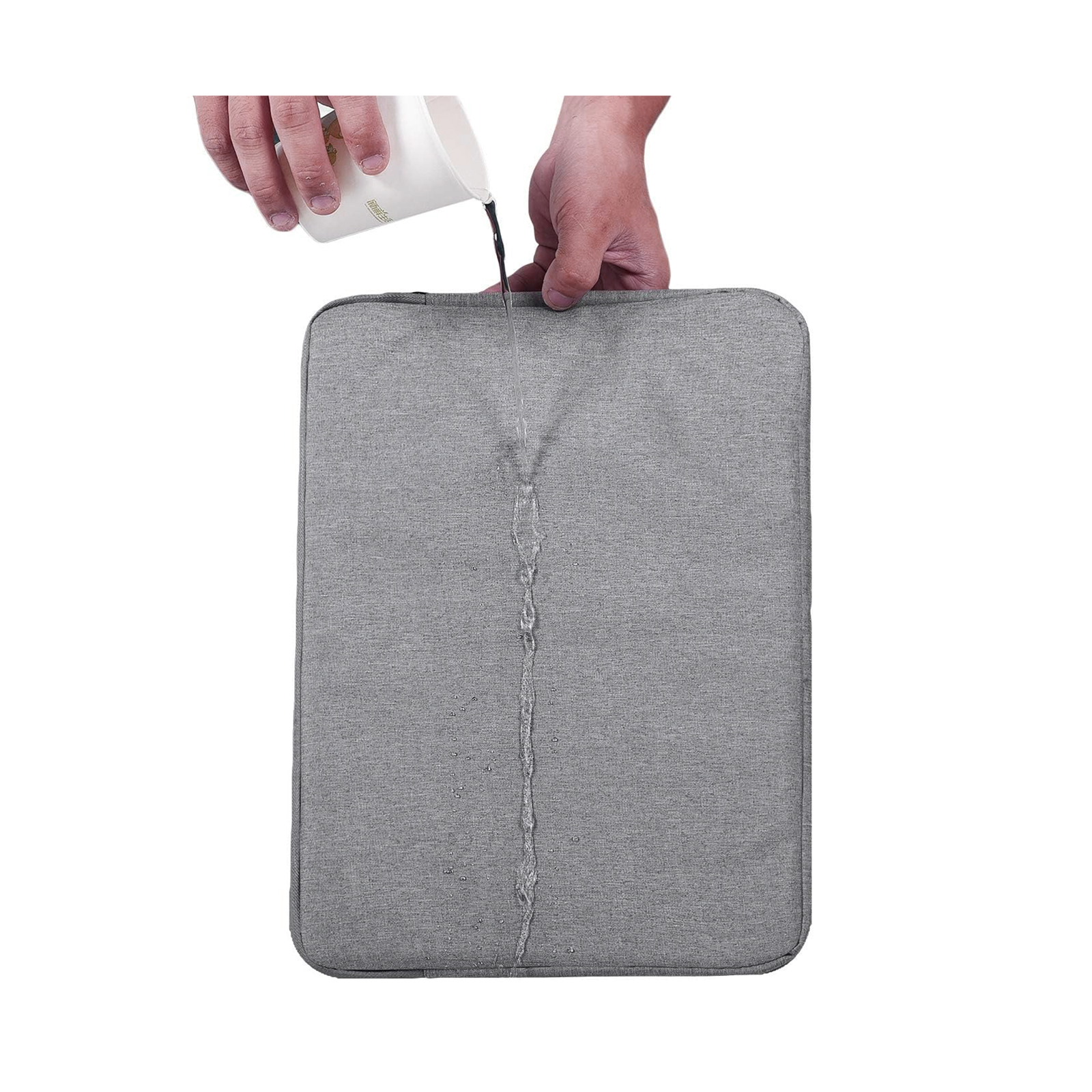 BOLSO FUNDA PARA NOTEBOOK COMPUTADOR 13 PULGADAS GRIS - 2