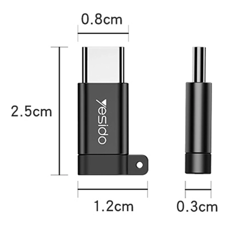 ADAPTADOR CONVERTIDOR OTG MICRO-USB COMPATIBLE USB C - 3