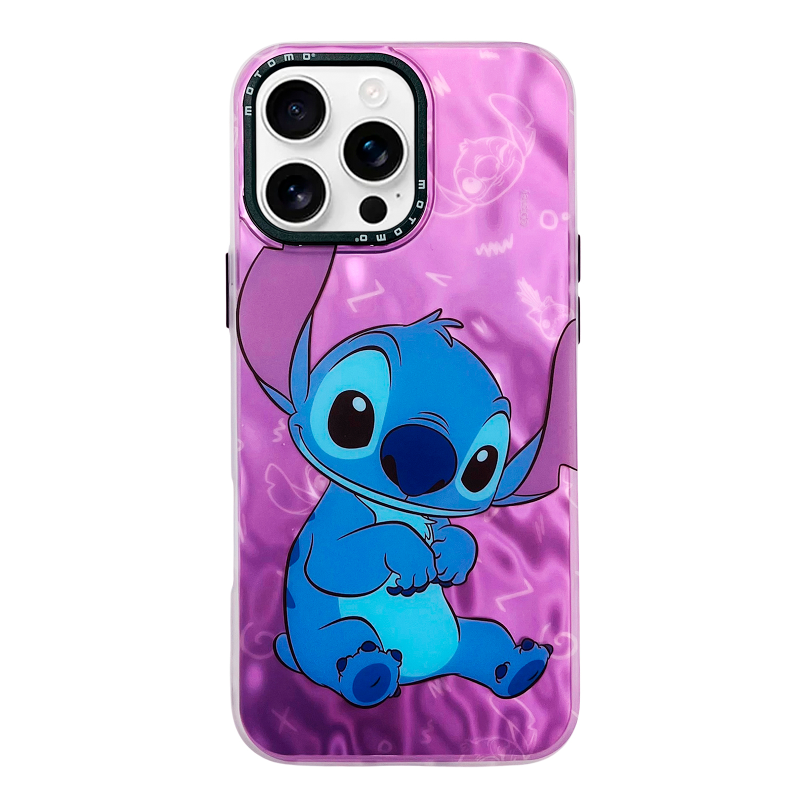 CARCASA PARA IPHONE 16 LILO Y STICH TORNASOL LILA - 1