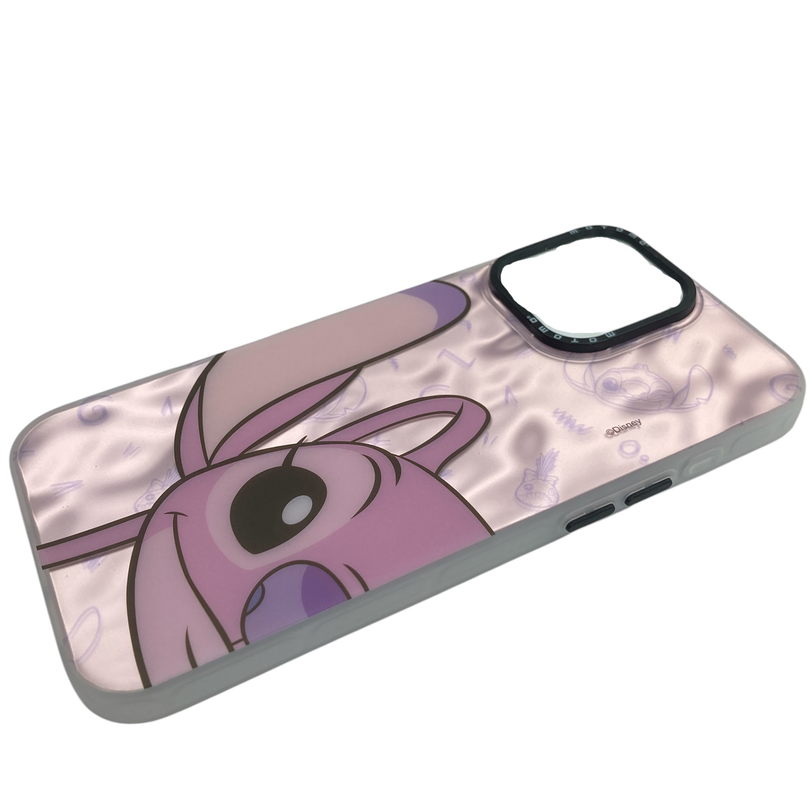 CARCASA FUNDA PARA SAMSUNG A16 LILO Y STICH TORNASOL ROSADO - 3