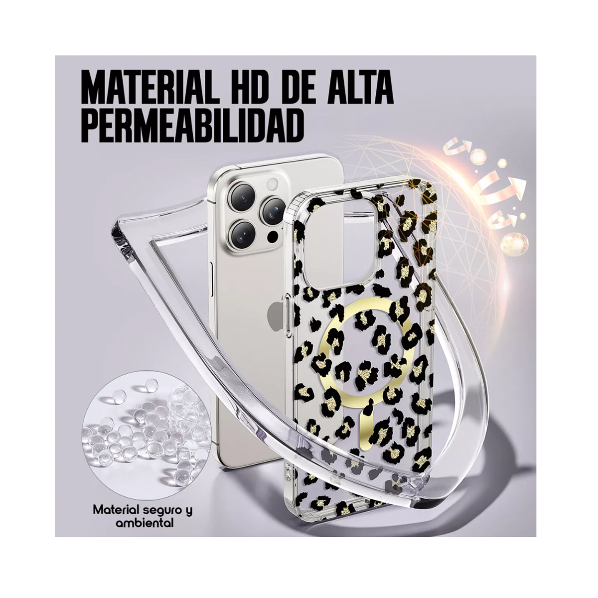 CARCASA FUNDA ANIMAL PRINT LEOPARDO PARA IPHONE 16 - 5
