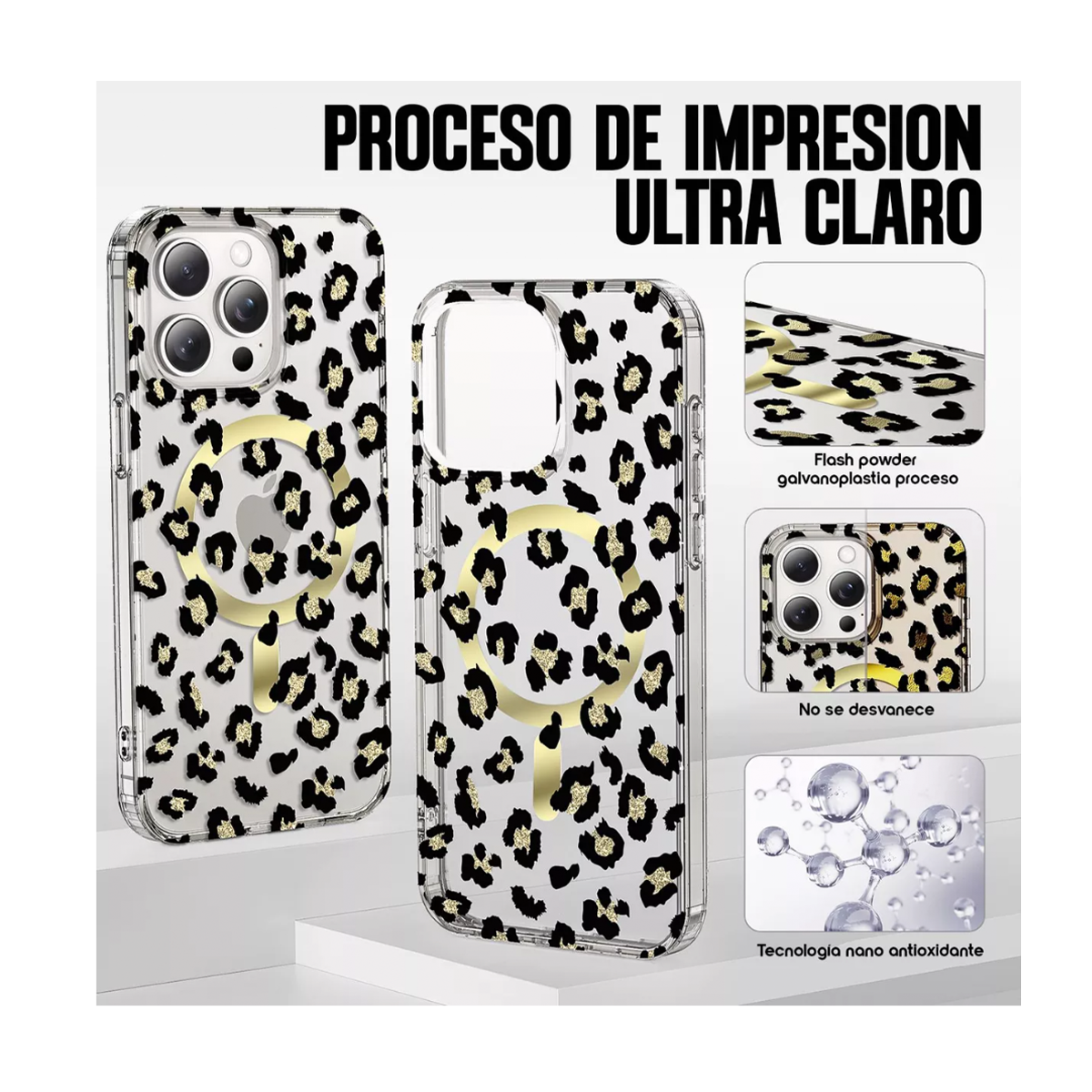 CARCASA FUNDA ANIMAL PRINT LEOPARDO PARA IPHONE 16 - 6