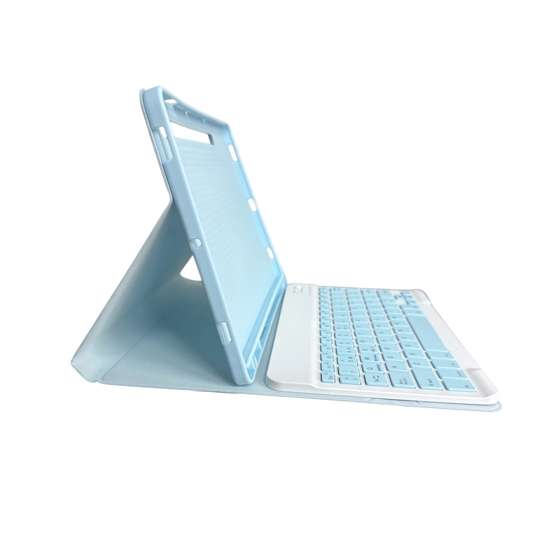 FUNDA CON TECLADO ESPAÑOL PARA SAMSUNG S9 FE 10.9 CELESTE - 5