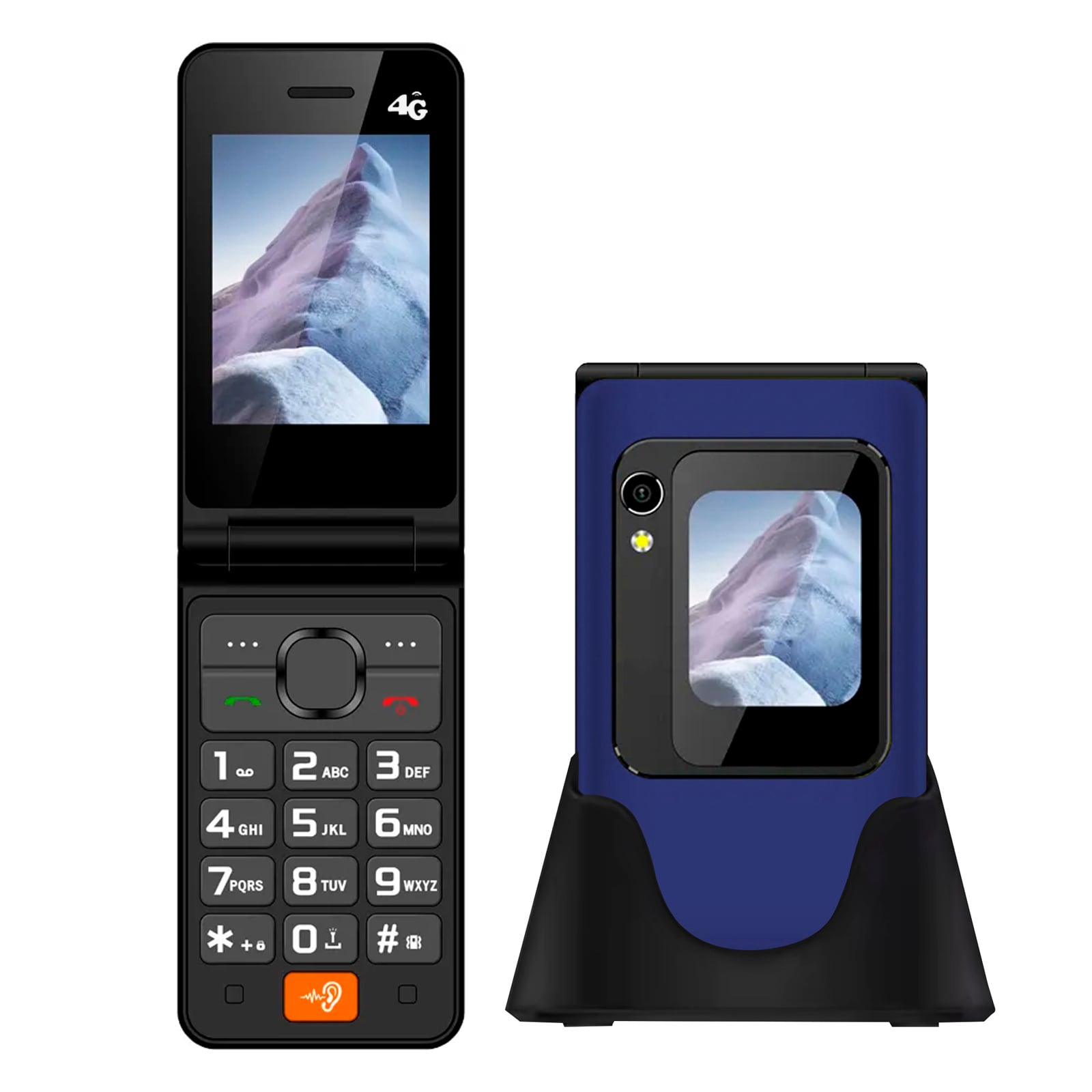 TELEFONO CELULAR ADULTO MAYOR DUALSIM 2.8 PULGADA TL705 AZUL - 1