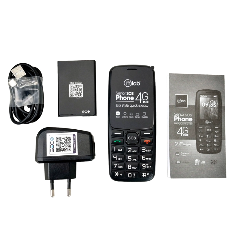 TELEFONO CELULAR ADULTO MAYOR 4G DUAL SIM BAR STYLE 2.4 PULG - 4