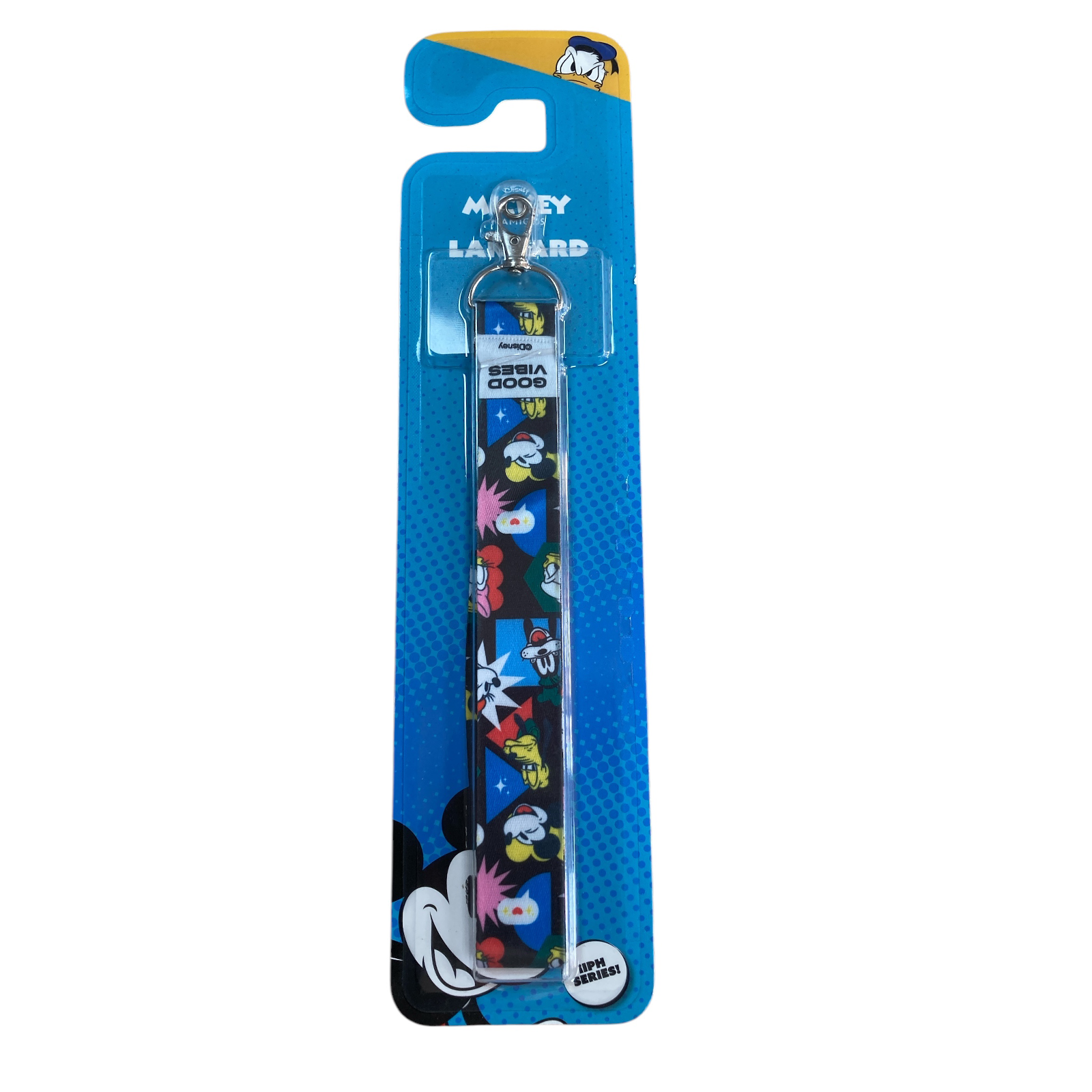 LANYARD PARA CREDENCIALES O LLAVES DE DISNEY COLOR NEGRO - 1