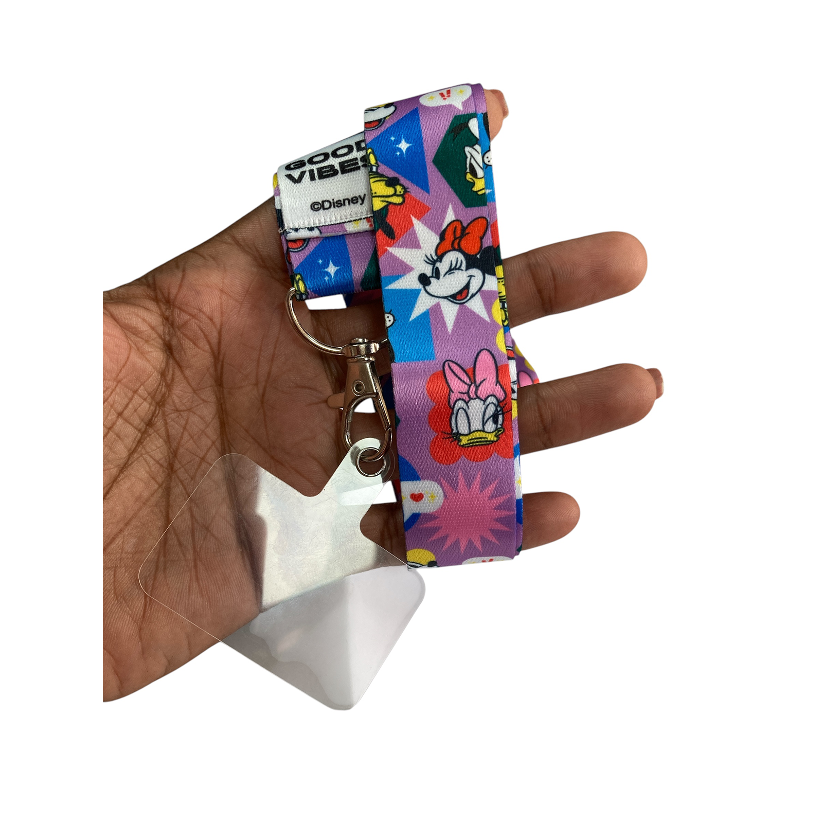LANYARD PARA CREDENCIALES O LLAVES DE DISNEY COLOR LILA - 5