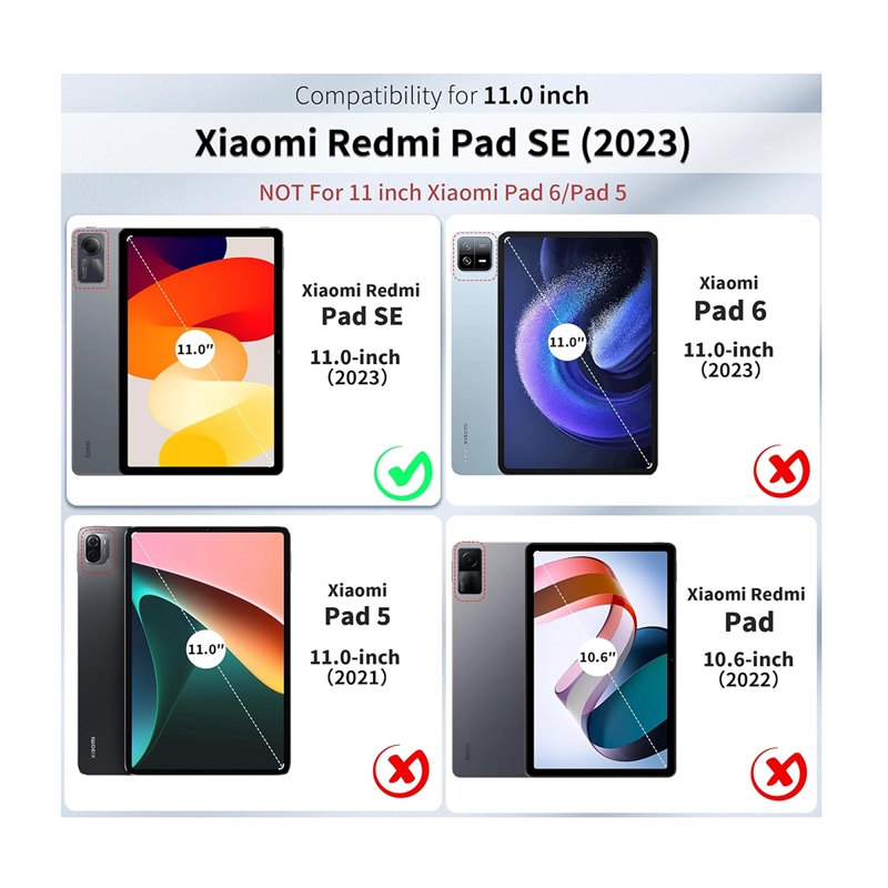 CARCASA NIÑOS ANTIGOLPES COMPATIBLE CON TABLET XIAOMI REDMI PAD SE 11 VERDE - 6