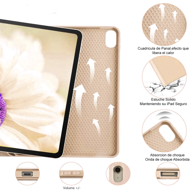 FUNDA CON TECLADO ESPAÑOL PARA IPAD AIR 11 M3 2025 LILA - 4