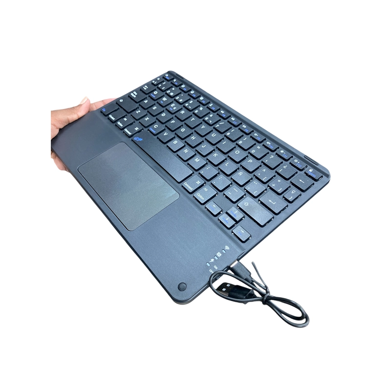 FUNDA CON TECLADO TOUCHPAD ESPAÑOL PARA IPAD AIR 10.9 4TA 5TA NEGRO - 2