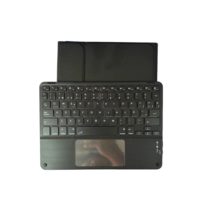 FUNDA CON TECLADO TOUCHPAD ESPAÑOL PARA IPAD AIR 10.9 4TA 5TA NEGRO - 3