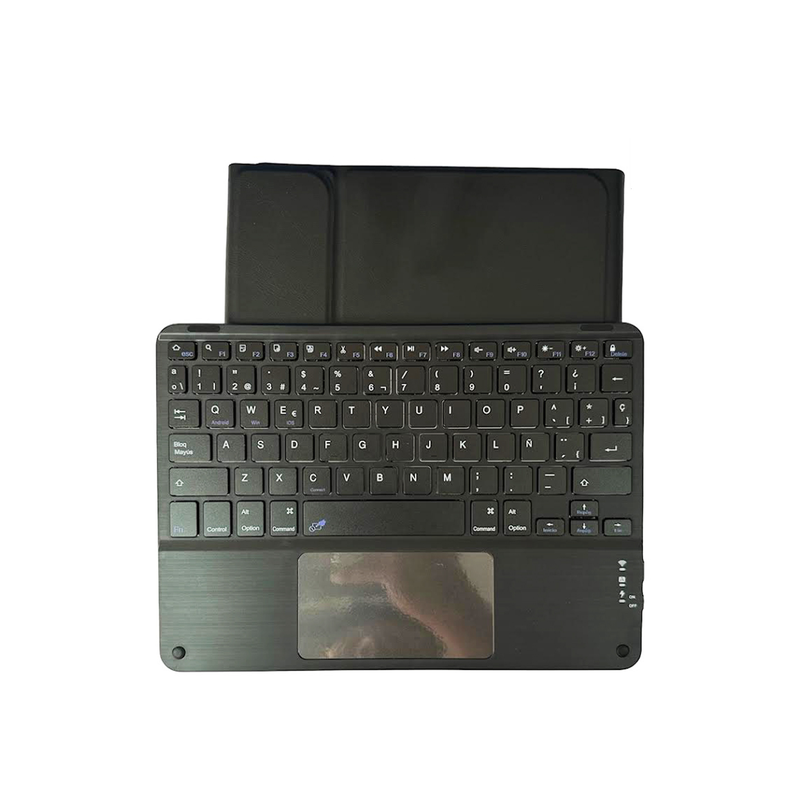 FUNDA CON TECLADO TOUCHPAD ESPAÑOL PARA IPAD AIR 11 6TA M2 2024 NEGRO - 3