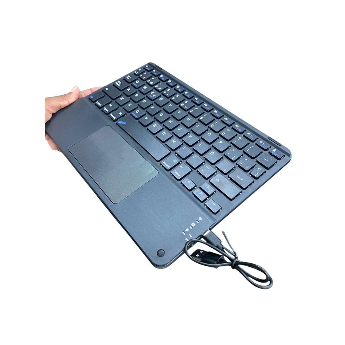 FUNDA CON TECLADO TOUCHPAD ESPAÑOL PARA IPAD AIR 11 6TA M2 2024 NEGRO - 4