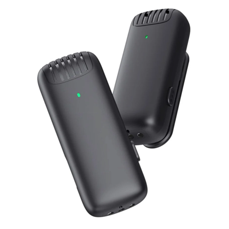 KIT 2 MICROFONOS INALAMBRICO ESTUCHE COMPATIBLE CON IPHONE - 3