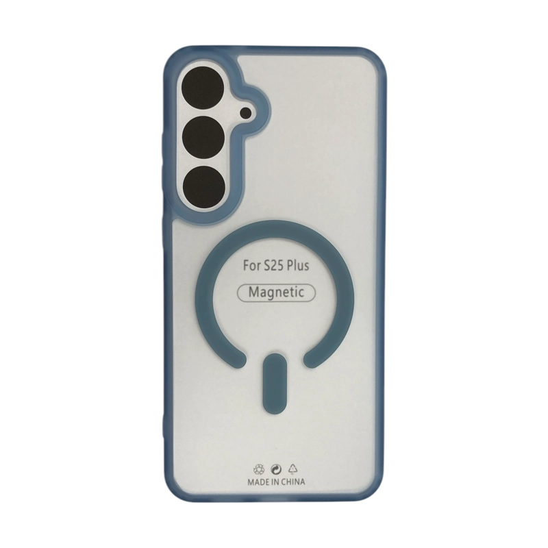 CARCASA PARA SAMSUNG S25 PLUS MATTE MAGSAFE AZUL - 3