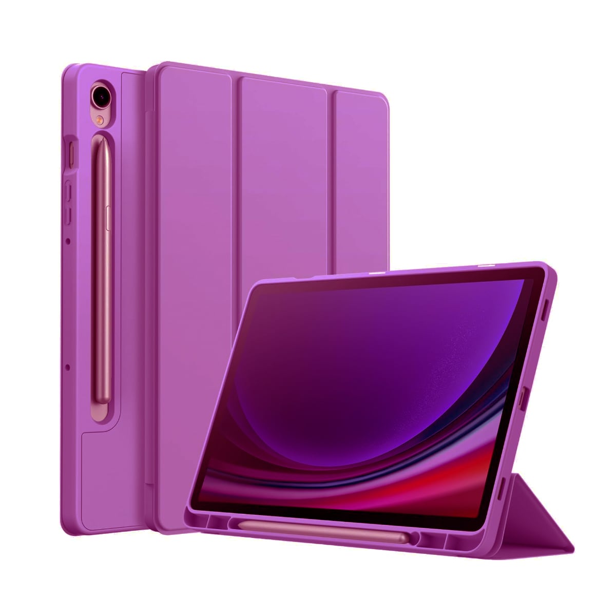 FUNDA SMART COVER PARA TAB SAMSUNG S10 FE 10.9 FUCSIA - 1