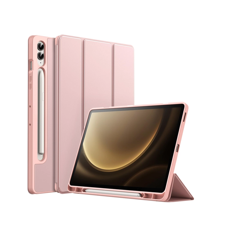 FUNDA SMART COVER PARA TAB SAMSUNG S10 FE 10.9 GOLD ROSE BRILLO - 1