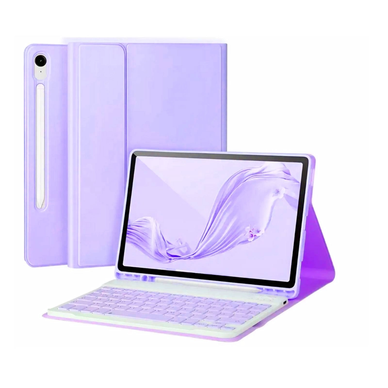 FUNDA CON TECLADO ESPAÑOL PARA SAMSUNG TAB S10 FE 10.9 LILA - 1