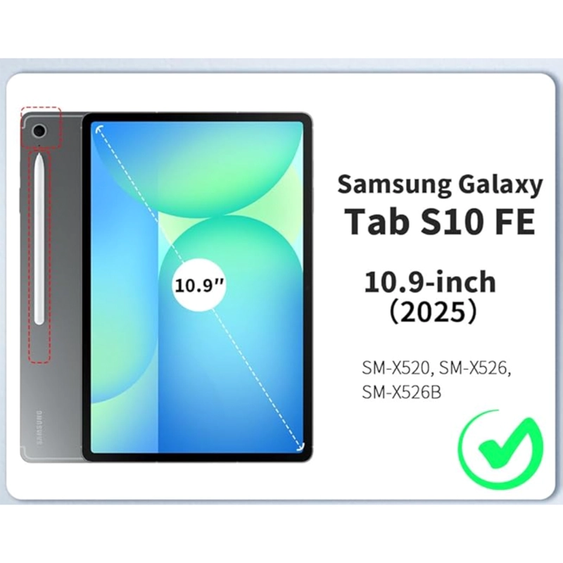 FUNDA CON TECLADO ESPAÑOL PARA SAMSUNG TAB S10 FE 10.9 LILA - 4