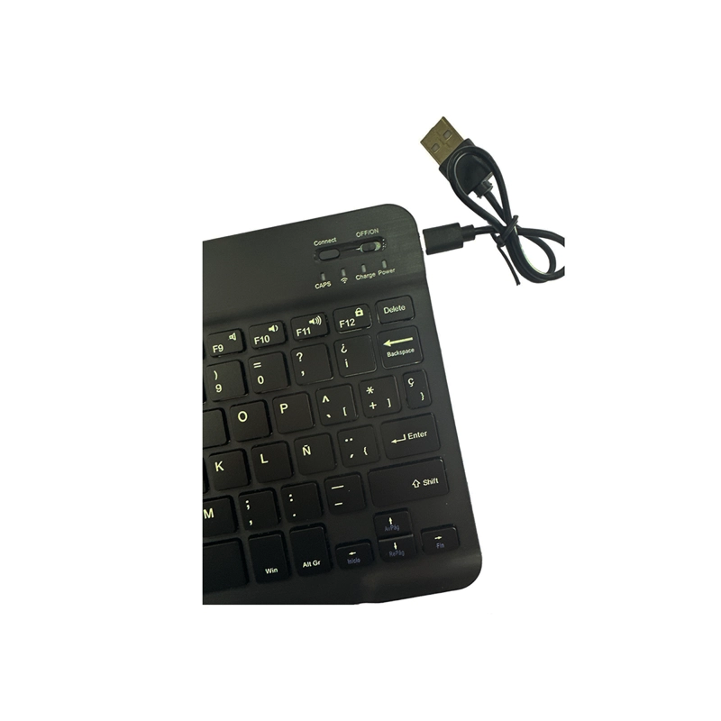 FUNDA CON TECLADO ESPAÑOL PARA SAMSUNG TAB S10 FE 10.9 LILA - 7