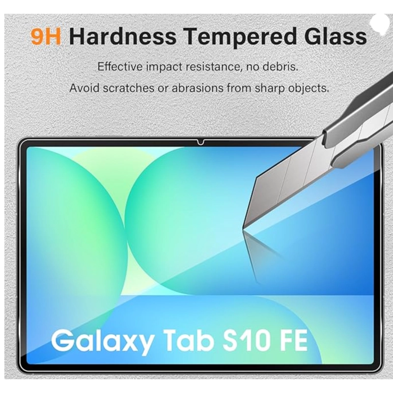 LAMINA DE VIDRIO COMPATIBLE CON TABLET SAMSUNG S10 FE - 3