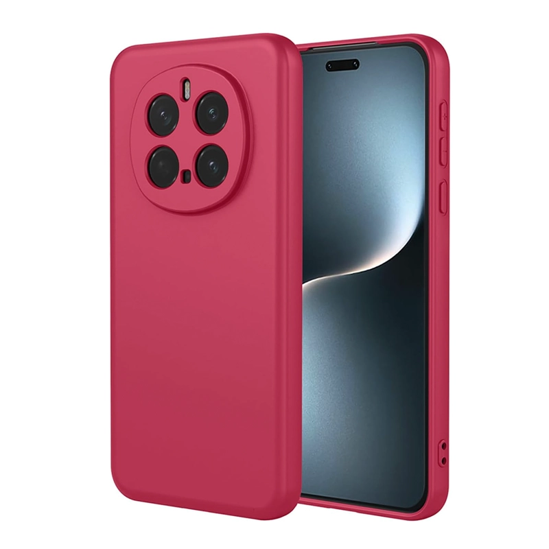CARCASA FUNDA COMPATIBLE CON HONOR MAGIC 7 PRO GOMA ROJO - 1