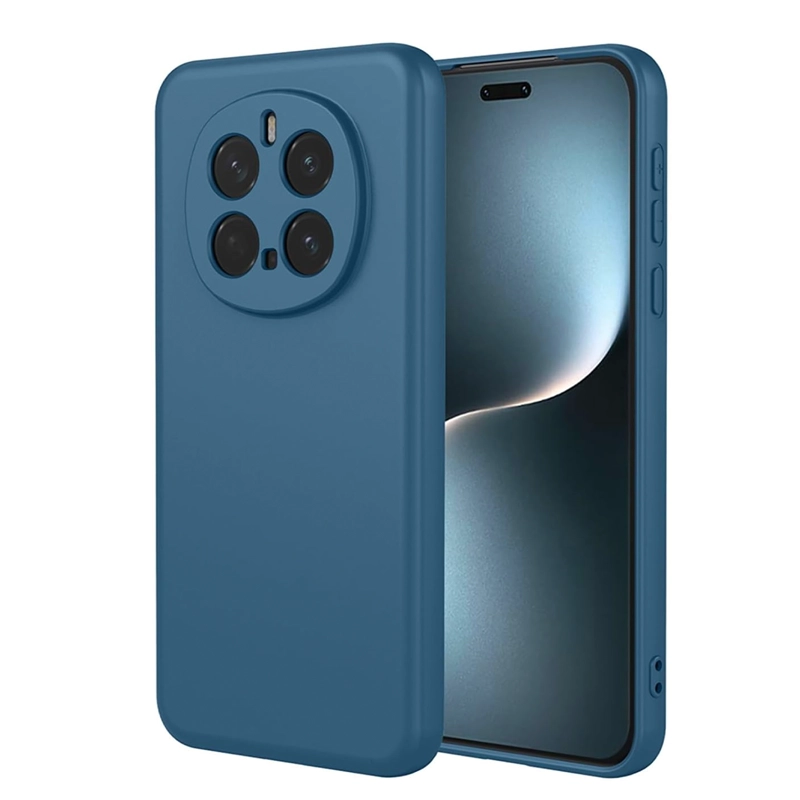 GENÉRICO CARCASA FUNDA COMPATIBLE CON HONOR MAGIC 7 PRO GOMA AZUL OSCURO