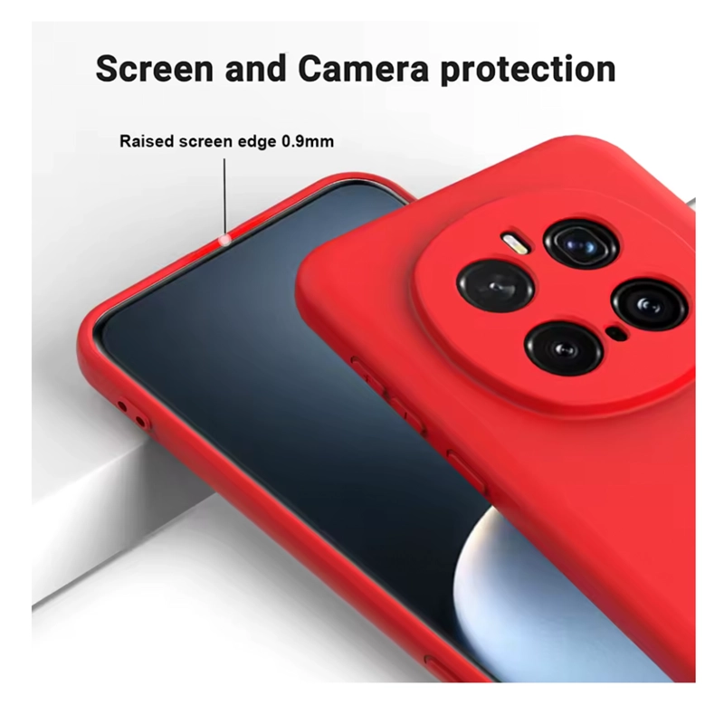 CARCASA FUNDA COMPATIBLE CON HONOR MAGIC 7 PRO GOMA LILA - 4