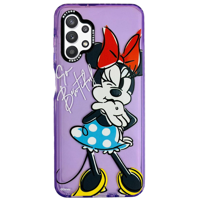 JOIGO CARCASA PARASAMSUNG A03 DISEÑO DISNEY MINNIE LILA