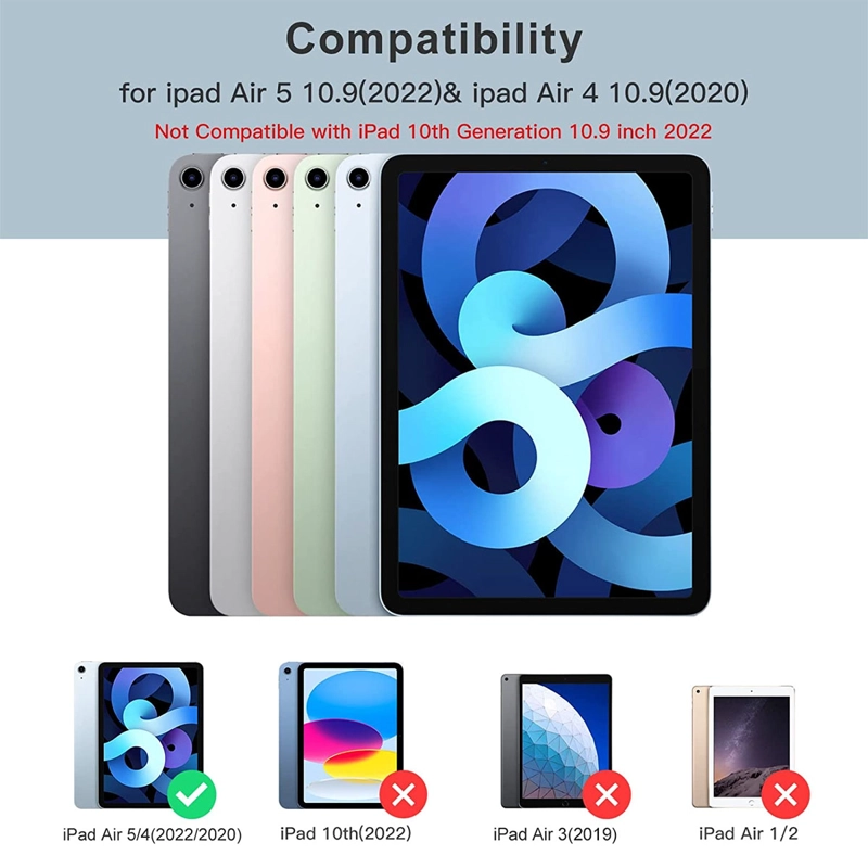 CARCASA FUNDA SMART COVER COMPATIBLE CON IPAD 10.9 AIR 4TA 5TA GRIS - 4