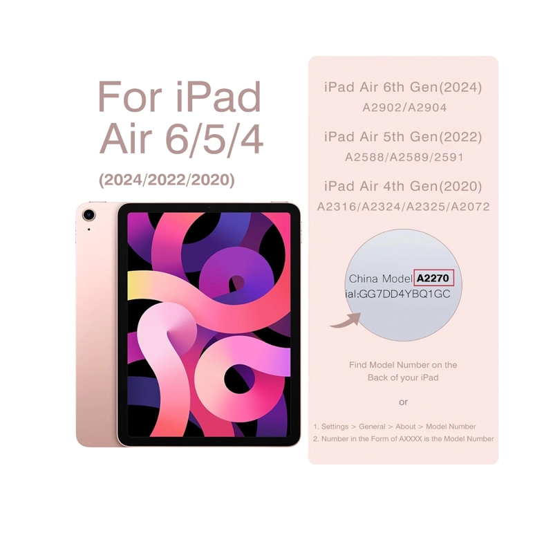 CARCASA FUNDA SMART COVER COMPATIBLE CON IPAD AIR 6 11 M2 2024 GRIS - 4