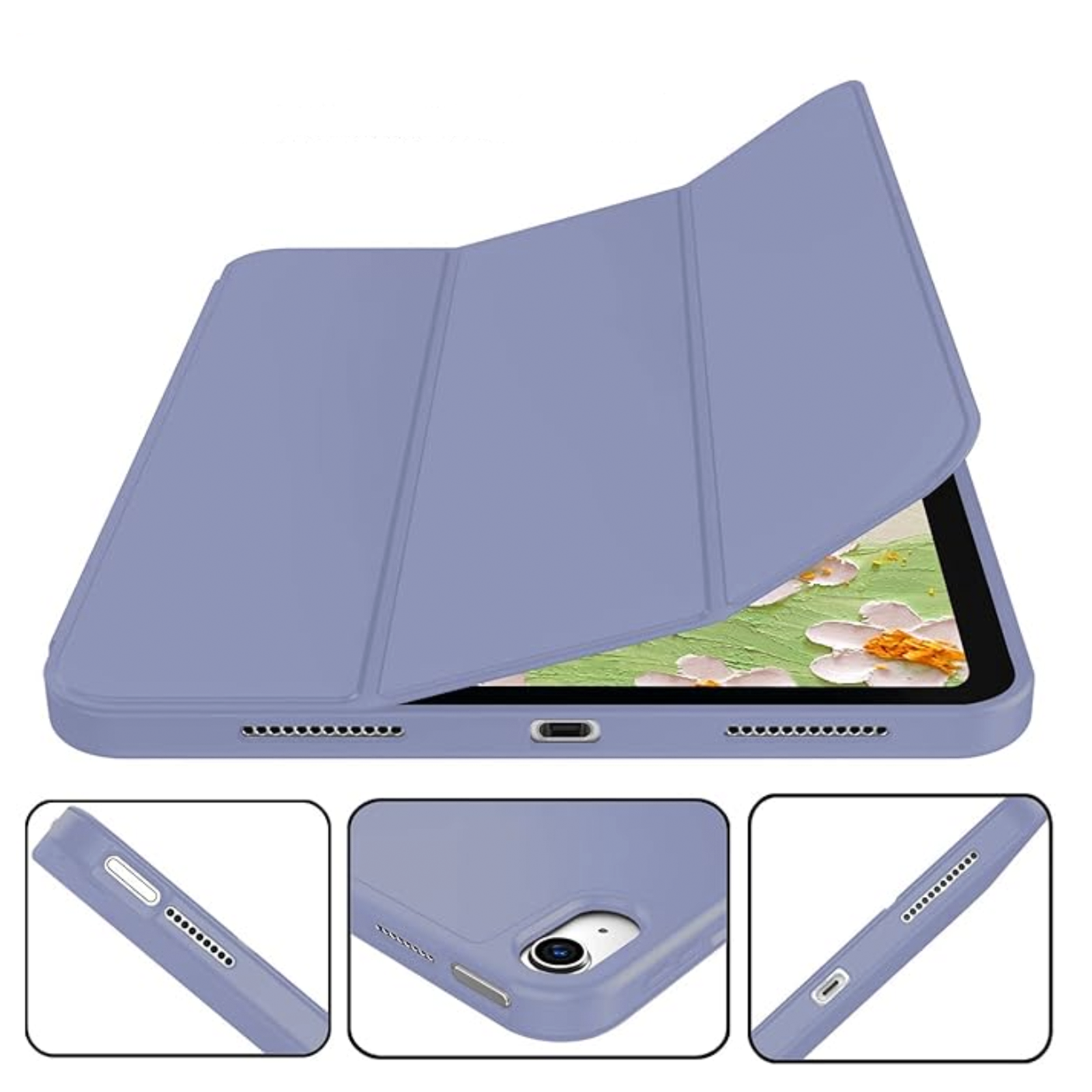 FUNDA SMART COVER PARA IPAD AIR 11 M3 2025 GRIS - 2