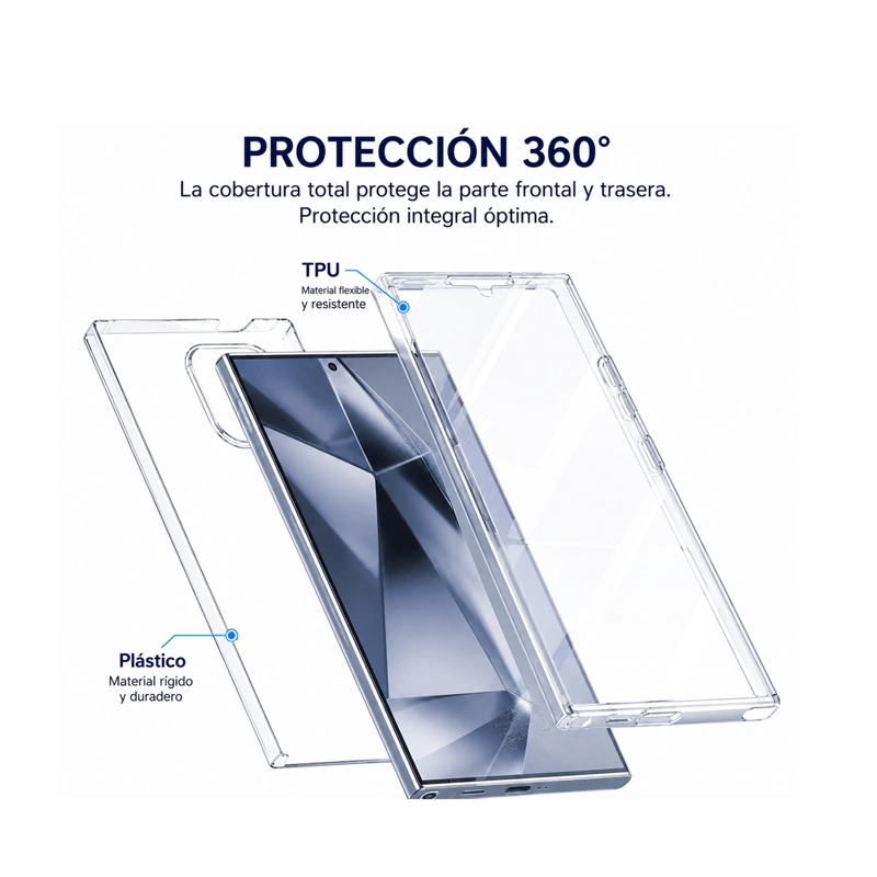 CARCASA ANTIGOLPE 360 FULLY COMPATIBLE CON SAMSUNG S25 ULTRA - 3
