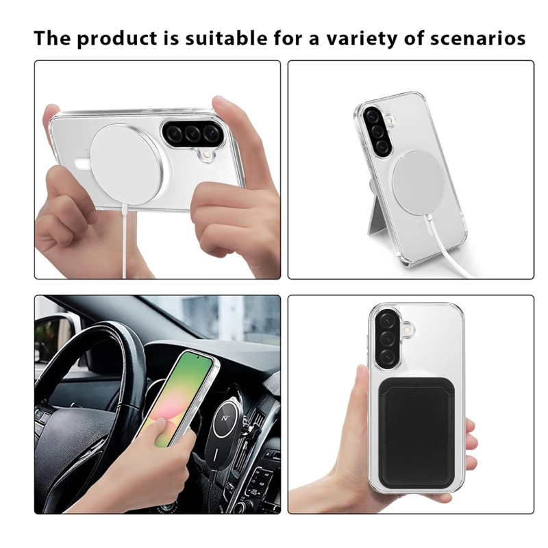 CARCASA FUNDA TRANSPARENTE PARA SAMSUNG A16 MAGSAFE - 5