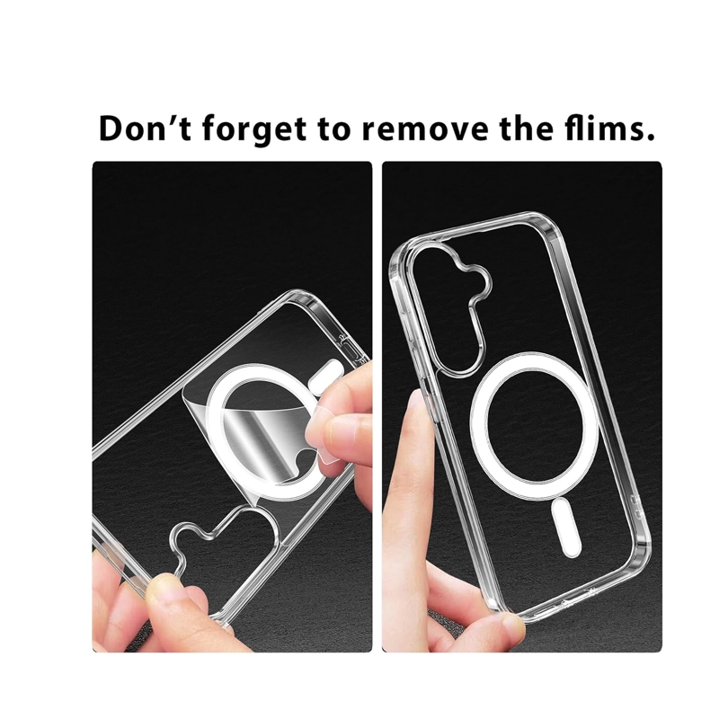 CARCASA FUNDA TRANSPARENTE PARA SAMSUNG A16 MAGSAFE - 6