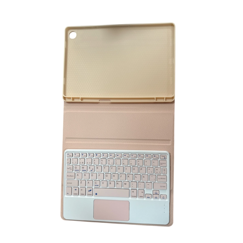 FUNDA CON TECLADO ESPAÑOL TOUCHPAD PARA TABLET SAMSUNG TAB A9 PLUS 11 ROSE GOLD - 2