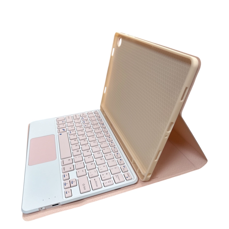 FUNDA CON TECLADO ESPAÑOL TOUCHPAD PARA TABLET SAMSUNG TAB A9 PLUS 11 ROSE GOLD - 5